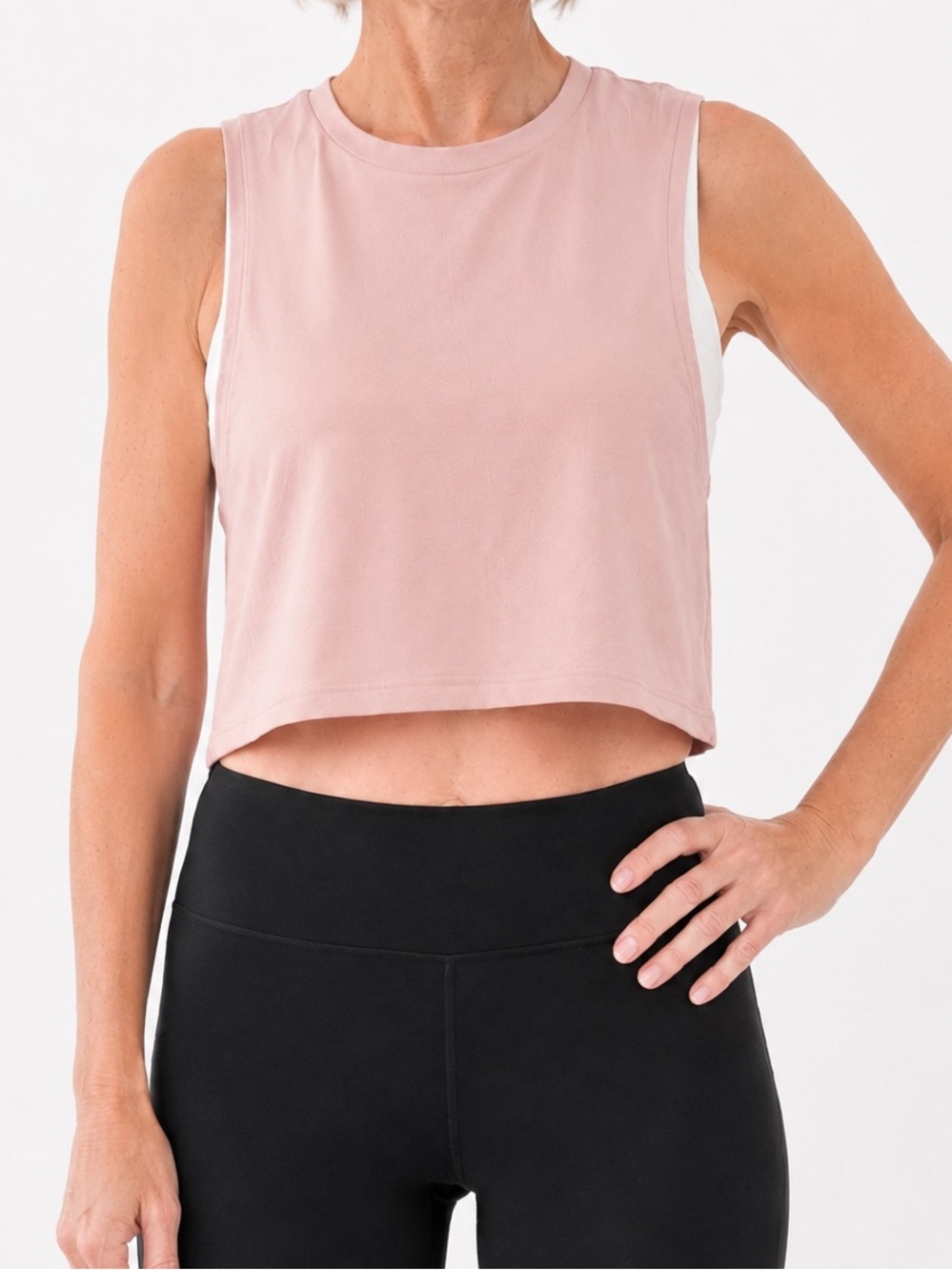 Lululemon Muscle Love Crop Tank *Tough Sz 2 Misty Pink EUC